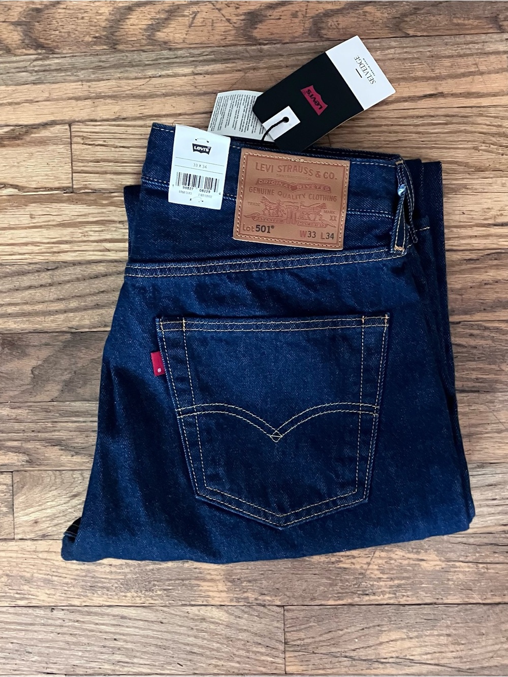 Levi's Men's 501 Selvedge Jeans - 33x34